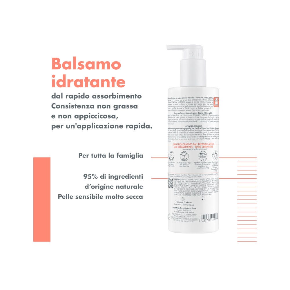 Eau Thermale Avène Xeracalm Nutrition Bálsamo Hidratante para Piel Muy Seca 400 ml
