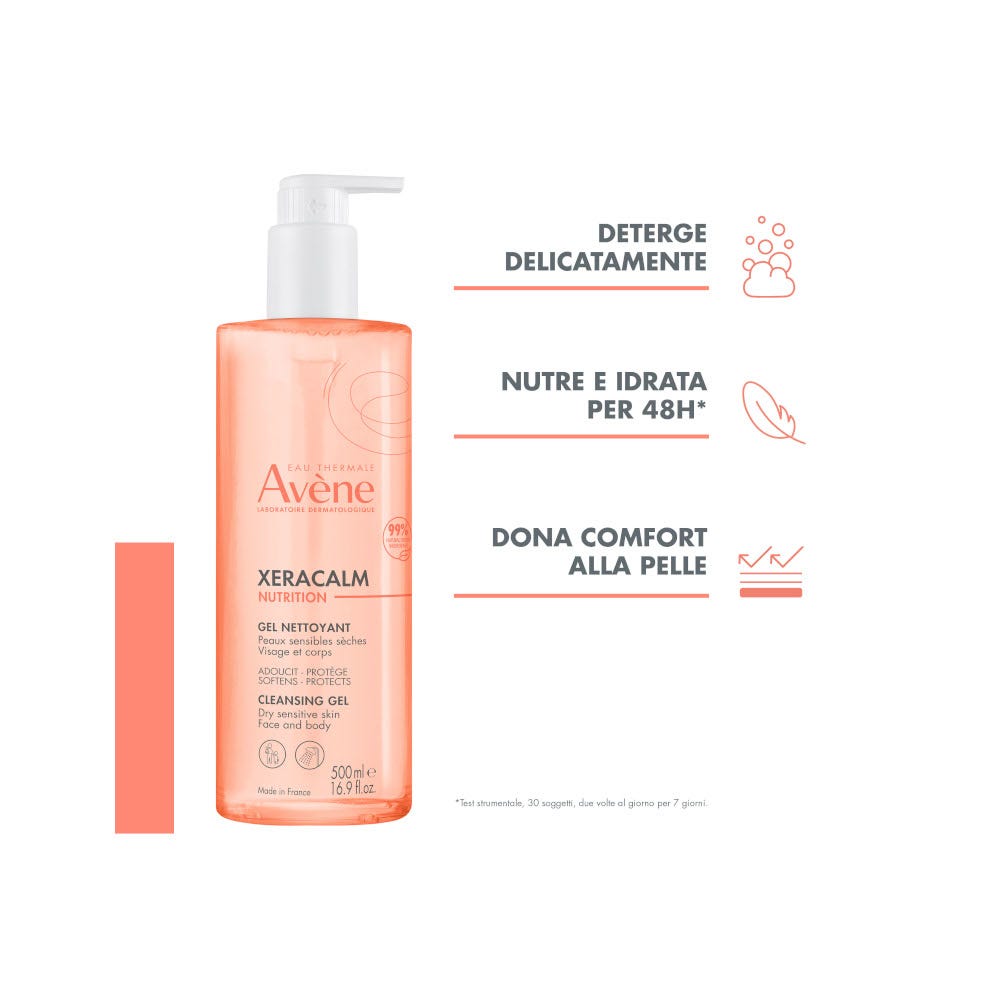 Eau Thermale Avène Xeracalm Nutrition Gel Limpiador para Piel Seca 500 ml