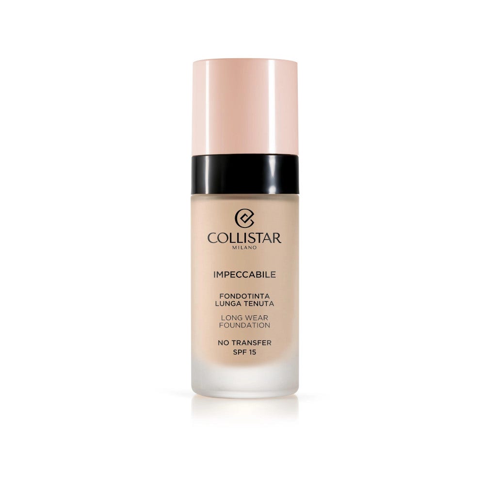 Collistar Impeccabile Base de maquillaje de larga duración SPF15 N.º 1R Marfil rosado 30 ml