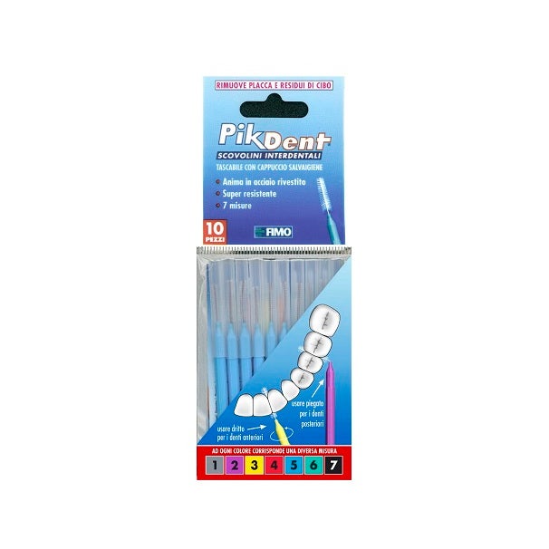 Pikdent Cepillos Interdentales 5 Azul Claro 10 Piezas-2