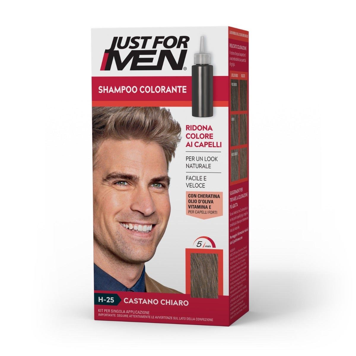 Just For Men Champú Color Castaño Claro 30ml-5