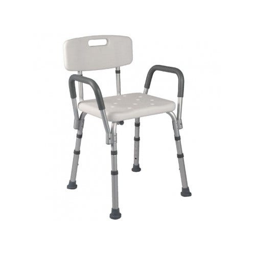 Asiento Ducha Con Respaldo Y Brazos Extraibles BA44-1