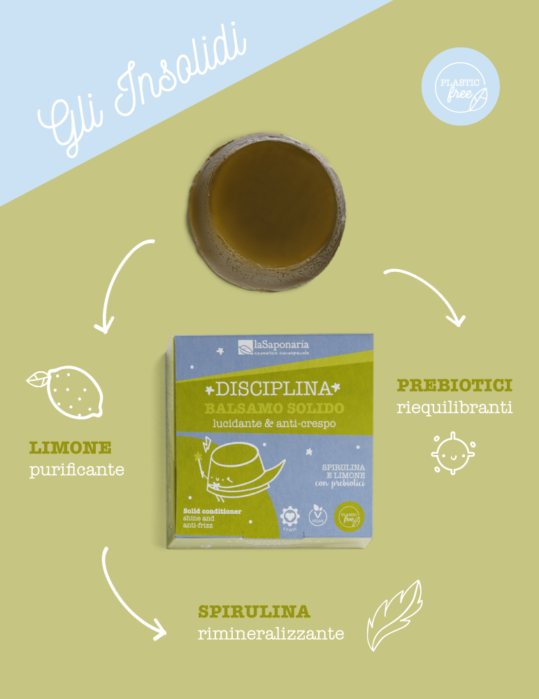 La Saponaria Inner Balsamo Disciplina Solido Lucidante E Anti-Crespo 40ml