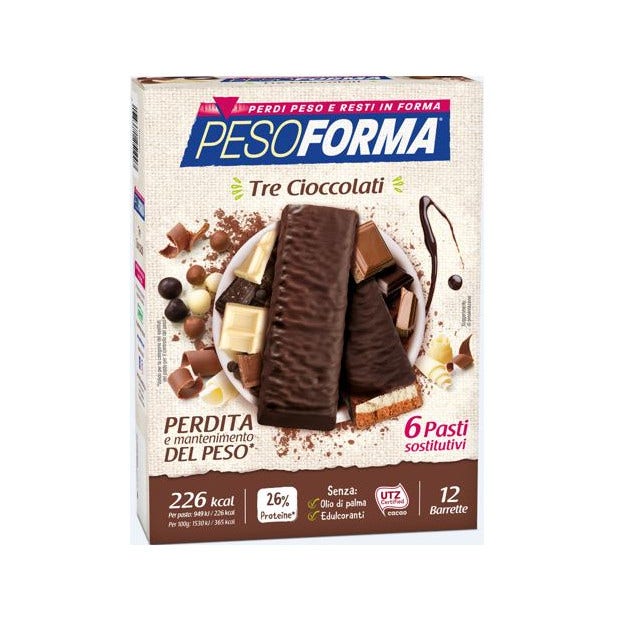 Pesoforma Barritas 3 Chocolates 12 Barritas-2