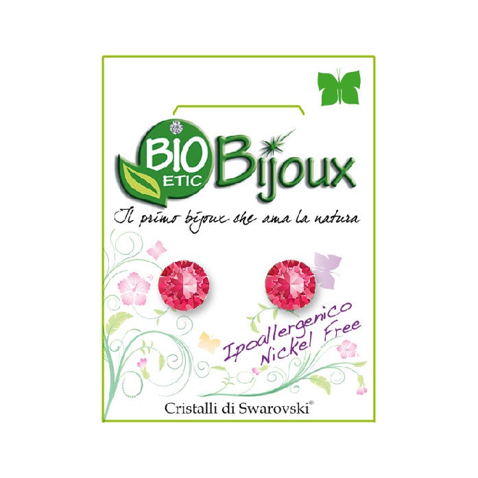 Bioetic Bijoux Xirius Pendiente 7.15 mm Rosa Indio 1 Par-1