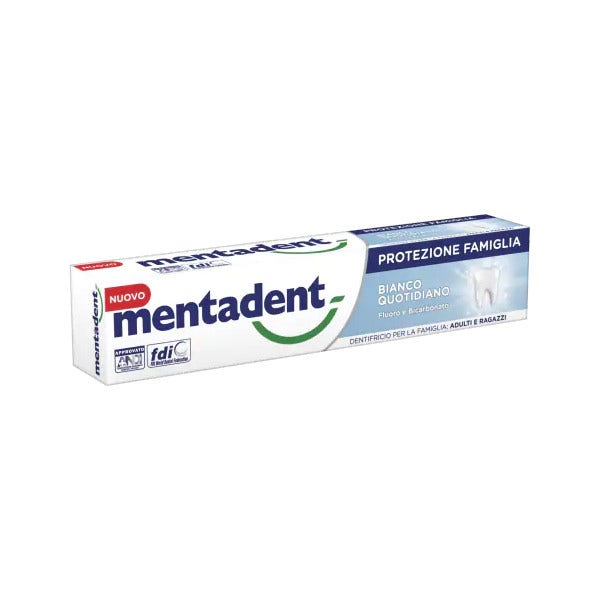 Mentadent Pasta de dientes Family Protection White Daily 75ml-1