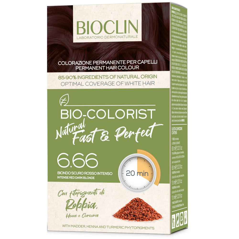 Bioclin Bio-Colorist Natural Fast E Perfect 6.66 Biondo Scuro Rosso Intenso