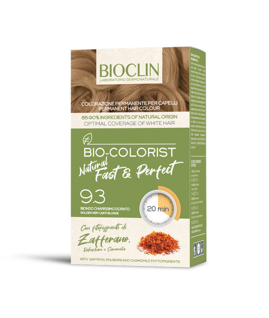 Bioclin Bio-Colorist Natural Fast E Perfect 9.3 Biondo Chiarissimo Dorato