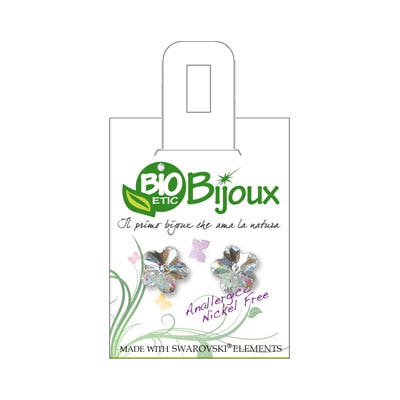 Pendiente Flor Bioetic 10mm Cristal-2