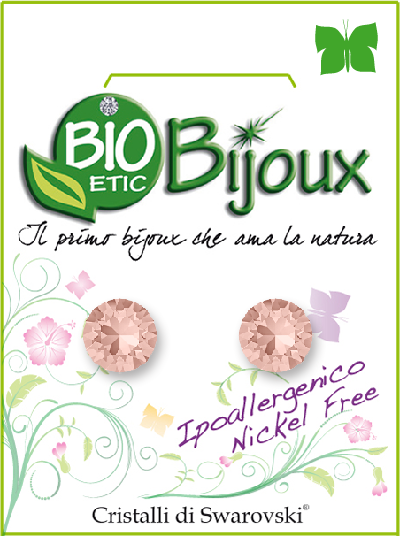 Biobijoux Xirius 7.15mm Pendiente Rosa Vintage-1