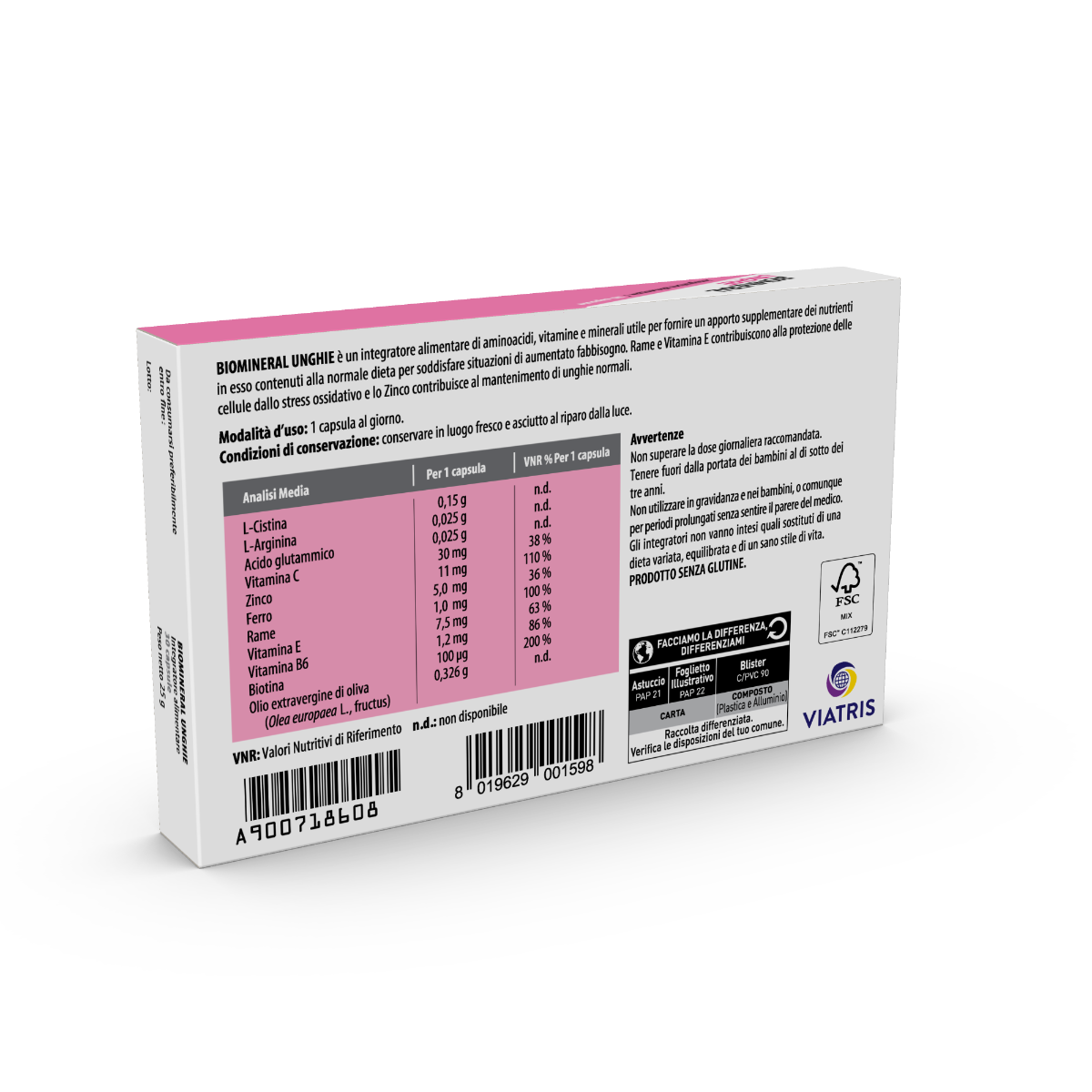 Uñas Biomineral 30 Cápsulas-4