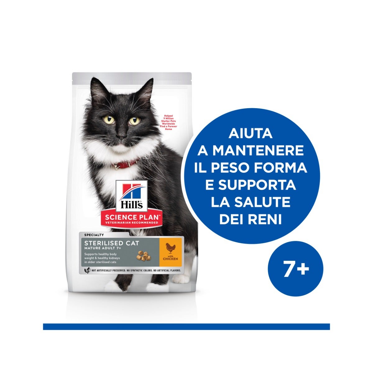 Hill's Science Plan Adult 7+ Sterilized Cat Croquetas de Pollo para Gatos Bolsa 1,5kg-13