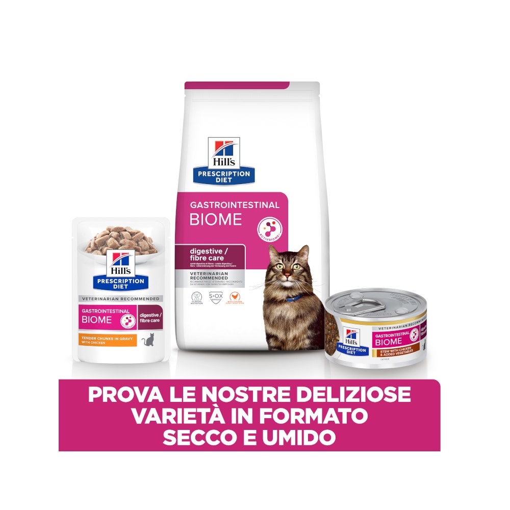 Hill's Prescription Diet Gastrointestinal Biome Alimento Per Gatti Con Pollo 85g