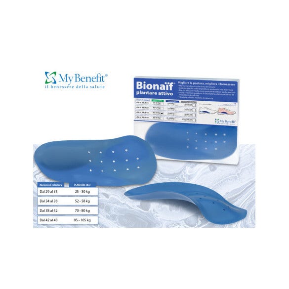 Bionaif Plantilla Active Azul Modelo Grande 2 Piezas-2