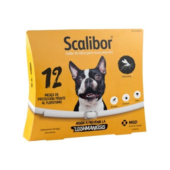 Scalibor Protector Band  Collare Antiparassitario Bianco 48cm Cani Taglia Medio Piccola-1