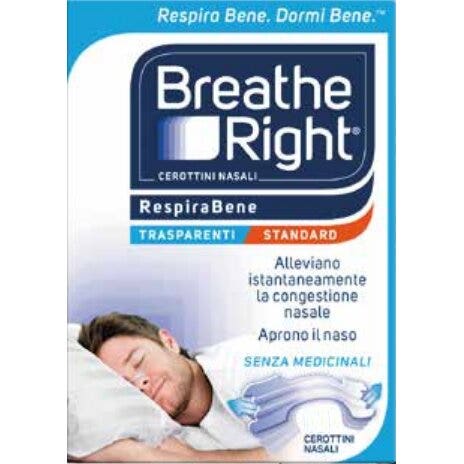 Breathe Right Parches nasales transparentes 30 unidades
