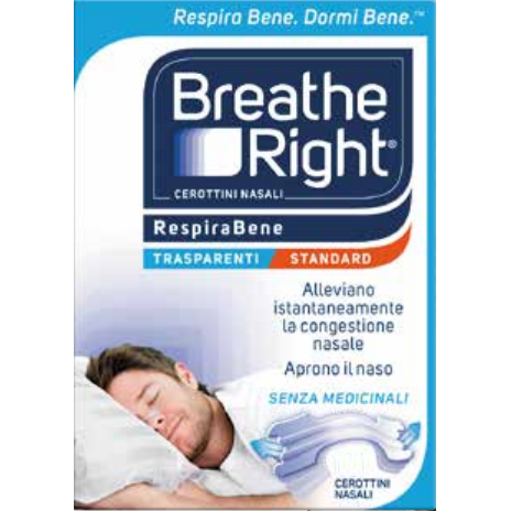 Breathe Right Cerotti Nasali Trasparenti 10 Pezzi