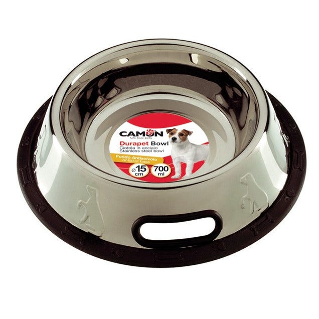 Cuenco Antivuelco Camon Dimetro 15cm Acero-1