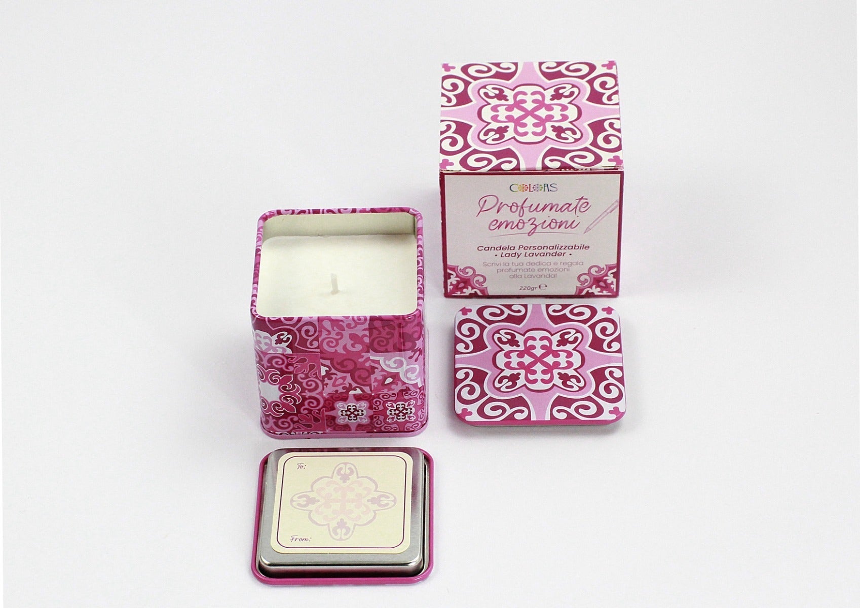 Colors Vela perfumada personalizable Lady Lavanda