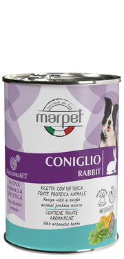 Marpet Aequilibriavet Dog Conejo Comida húmeda para perros adultos Lata 400 g