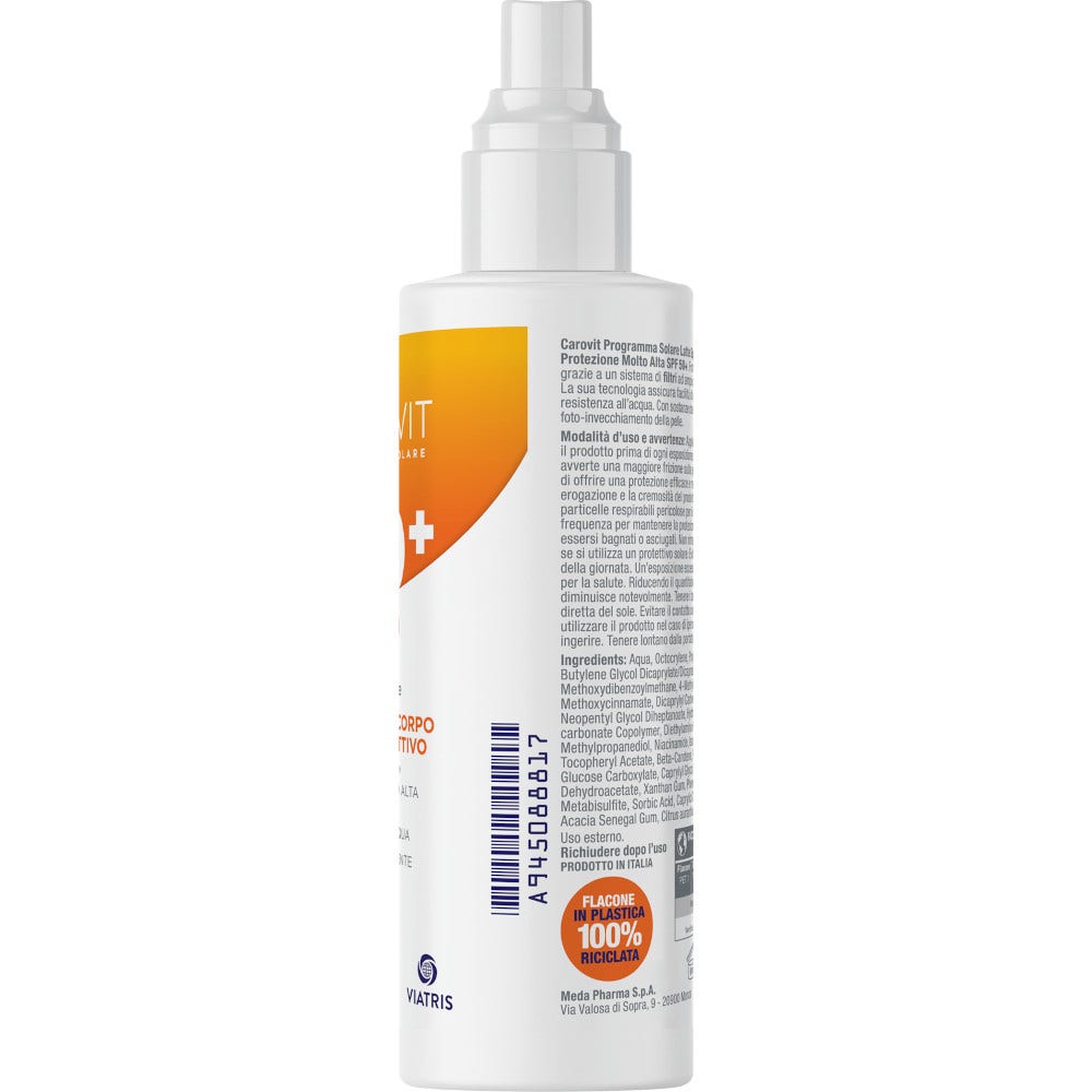 Carovit Leche Corporal Solar Spray SPF50+ 200ml-2