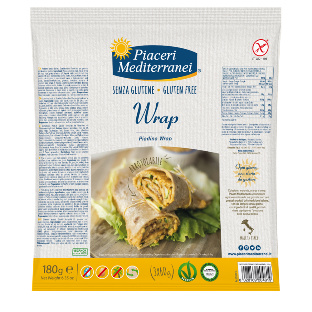 Envoltura Piaceri Mediterranei Piadina 180g-1