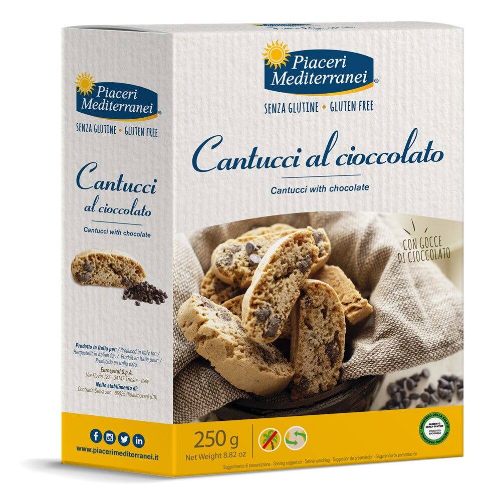 Piaceri Mediterranei Cantucci Chocolate 250g-2