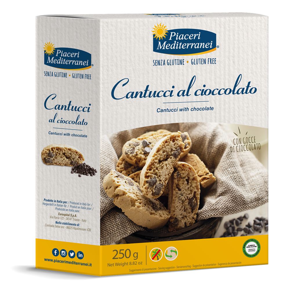 Piaceri Mediterranei Cantucci Chocolate 250g-1