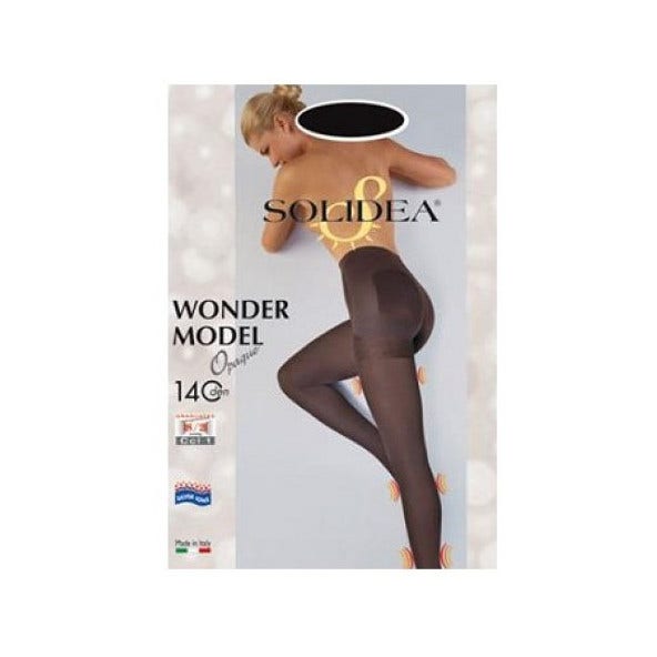 Wonder Model 140 Denier Medias Negras Opacas Talla 4-4