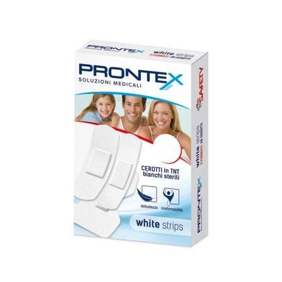 Prontex Tiras Blancas Parches Formato Medio 20 Piezas-3