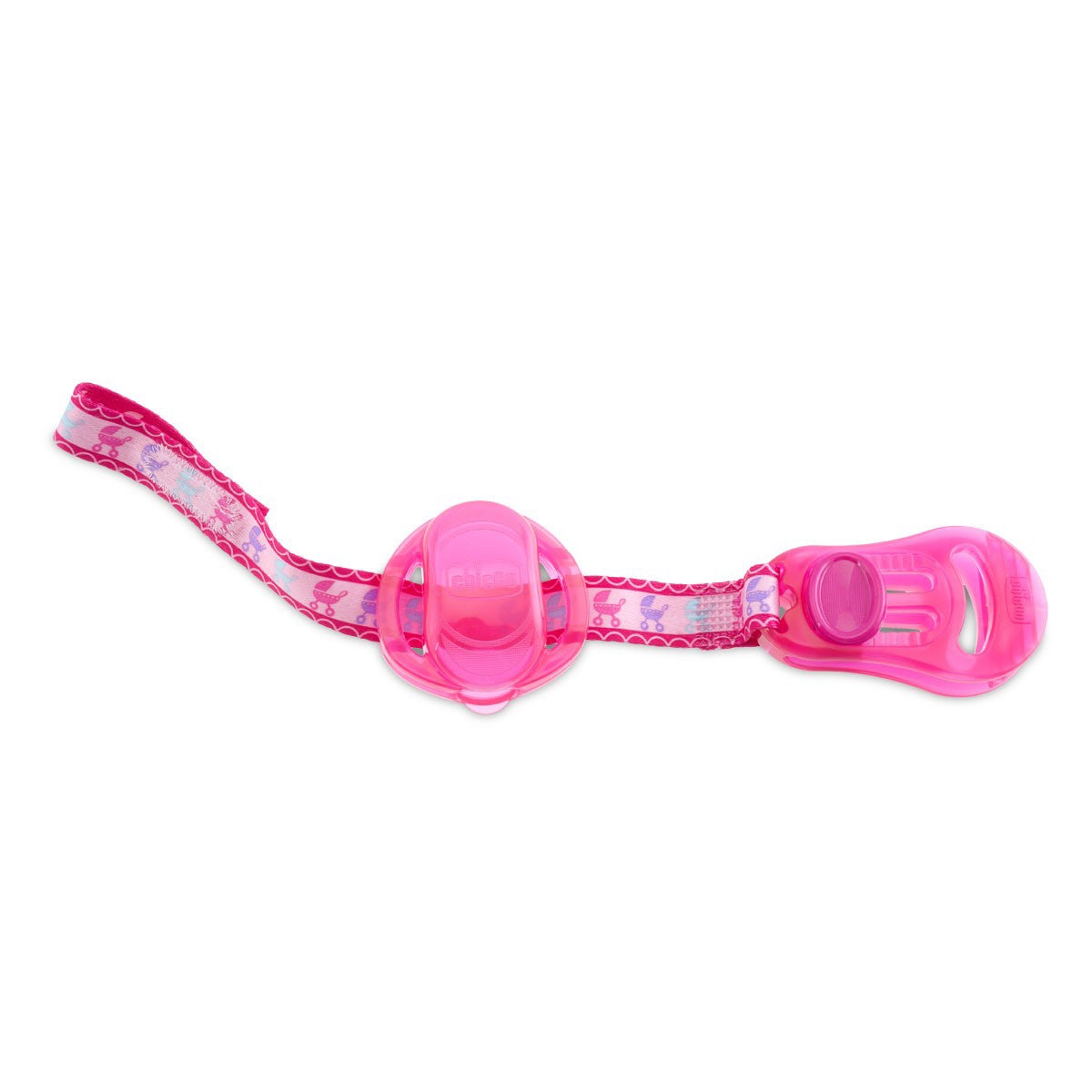 Clip Chupete Chicco Rosa-2
