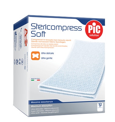 Pic Stericompress Gasa TNT 7,5x7,5cm 12 Piezas-1