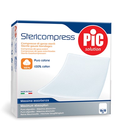 Pic Stericompress Gasa De Algodón Estéril 10x10cm 50 Piezas-2