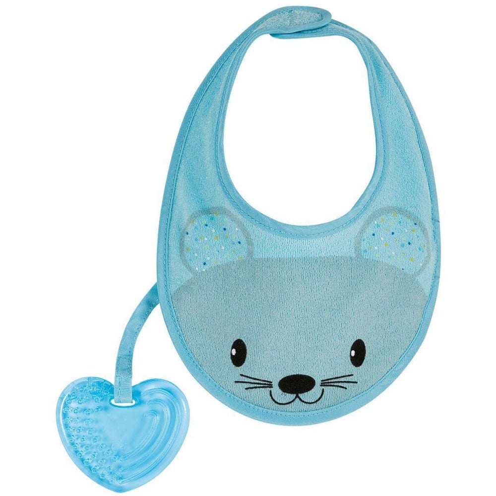 Chicco Fresh Babero Con Masajeador De Encías Azul Claro 1 Pieza 4Mesi+-2