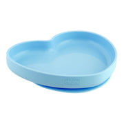 Chicco Plato de silicona con ventosa en forma de corazón - Azul