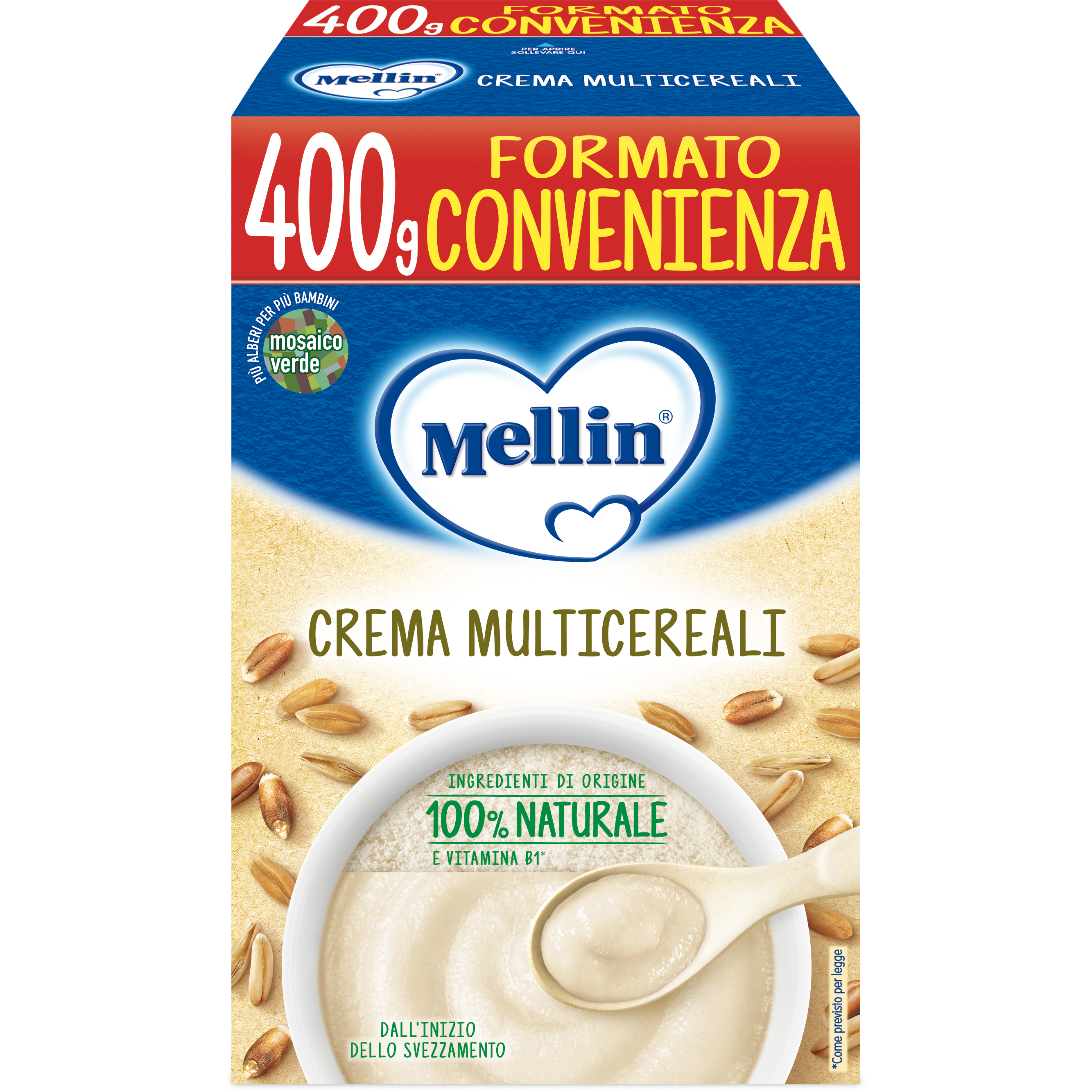 Mellin Crema Multicereali 400g