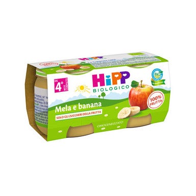 Hipp Puré de manzana y plátano 2x80 g
