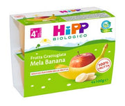 Hipp Bio Frutta Grattugiata Mela Banana 4M+ 4x100g-2