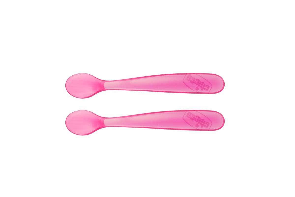 Chicco Cuchara Silicona 6m + Niña 2 Piezas-1