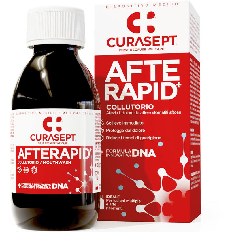 Curasept Afterapid Enjuague bucal Fórmula protectora ADN 125 ml
