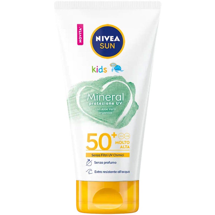 Nivea Sun Kids Mineral, leche solar para niños SPF50+, 150 ml