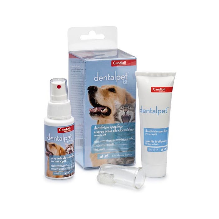 DentalPet Kit Pasta Dental 50 ml + Spray 50 ml + Dedal Perros/Gatos-2