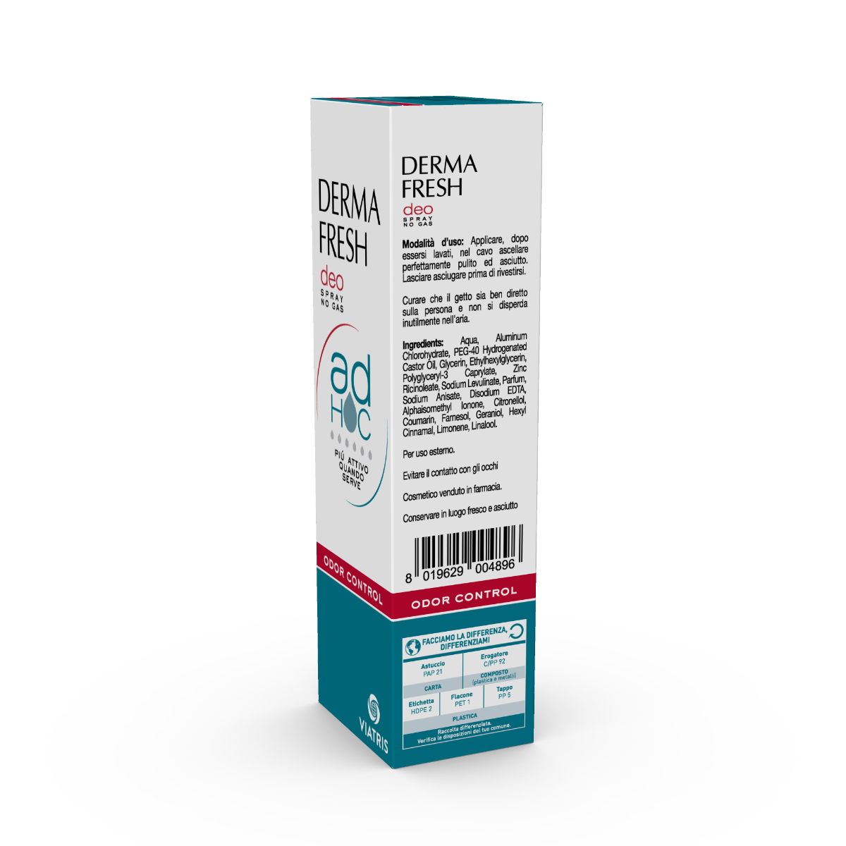 Dermafresh Desodorante Spray Sin Gas Control de Olores 100ml-6