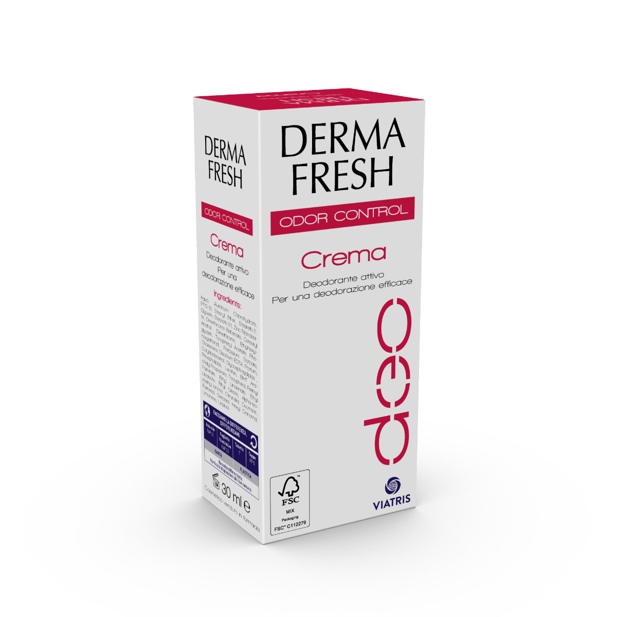 Dermafresh Odor Control Crema Desodorante Activa 30ml-2