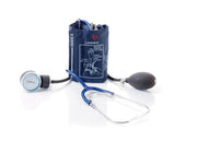 Esfigmomanómetro aneroide con fonendoscopio azul claro DM353A-1