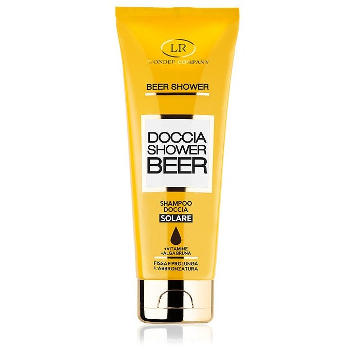Wonder Company Beer Shower Champú Ducha Solar Fijador Prolongador del Bronceado 250 ml