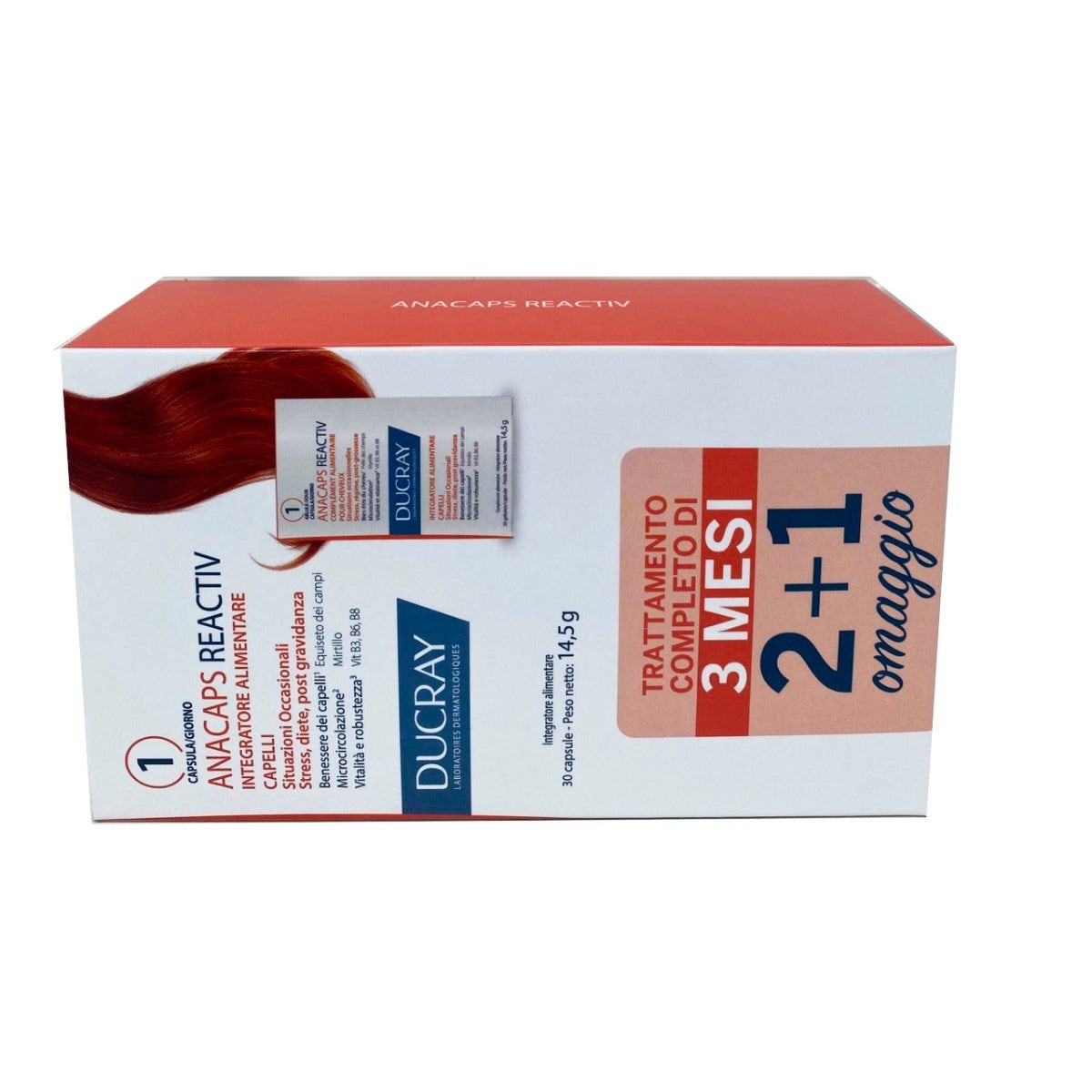 Ducray Anacaps Reactiv Integratore Capelli 90 Capsule