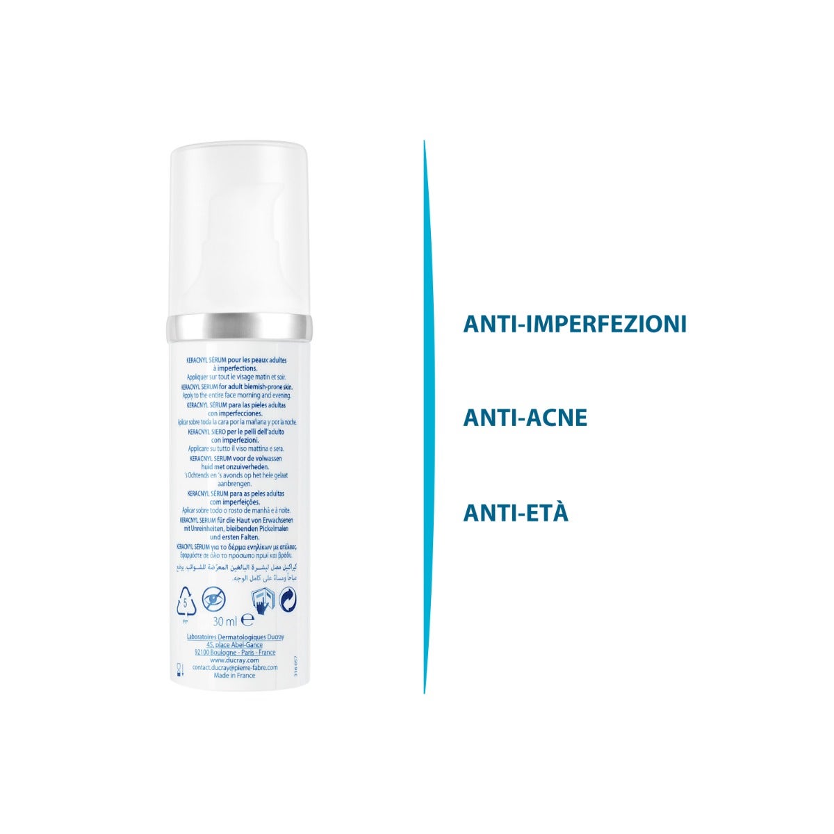 Ducray Keracnyl Sérum Piel Grasa / Tendencia Acnéica 30ml-3