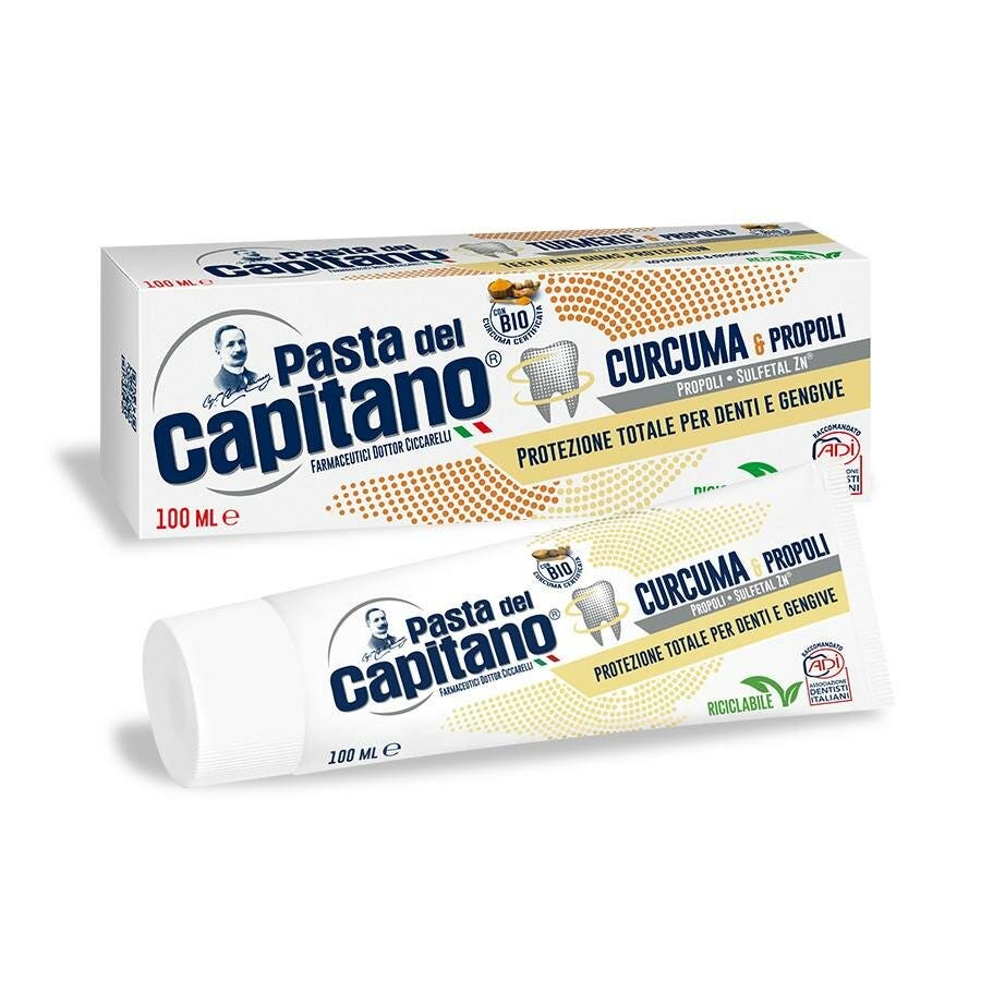 Pasta Del Capitano Pasta De Dientes Cúrcuma Y Propóleo 100ml-1