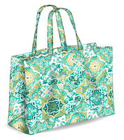 Colors Tote Borsa Mare Reversibile Colore Verde